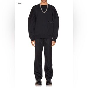 AMBUSH black pleated wool
Logo Elastic Pants Trousers size 30 /31
